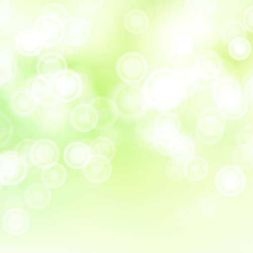 Light Green Background Vector. Bokeh Background With Vintage Filter.