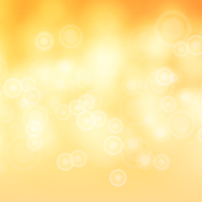 Blur Abstract Image With Shining Lights Vector. Orange Bokeh Background