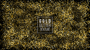 gold glitter texture on a  background. holiday background. golden explosion of confetti.