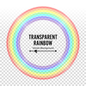 Rainbow Circle Element Vector. Color Spectrum. Colorful Round Element.