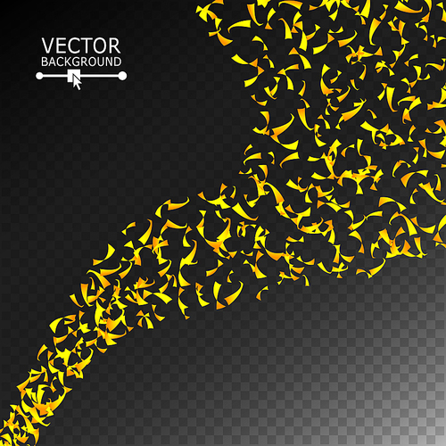 confetti falling vector. bright explosion isolated on transparent  for birthday, anniversary, holiday decoration.