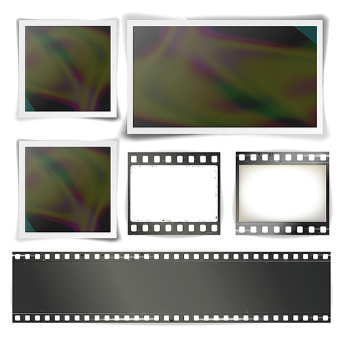 instant photo frame vector. retro photo frame isolated on white . vector illustration for your design artwork, poster