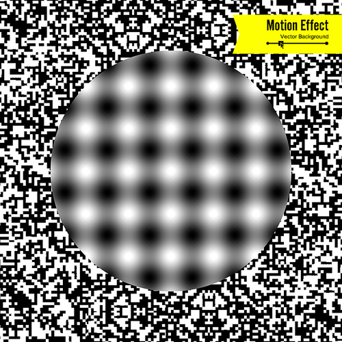 Optical Illusion. Vector 3d Art. Distortion Dynamic Effect. Geometric Magic Background