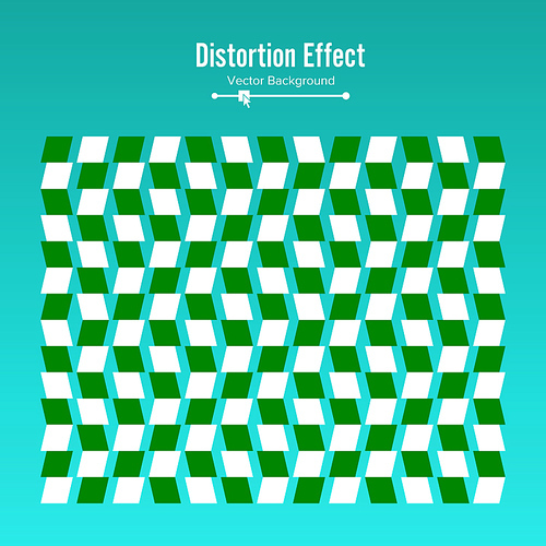 Optical Illusion. Vector 3d Art. Motion Dynamic Effect. Movement Executed In The Form. Geometric Magic Background