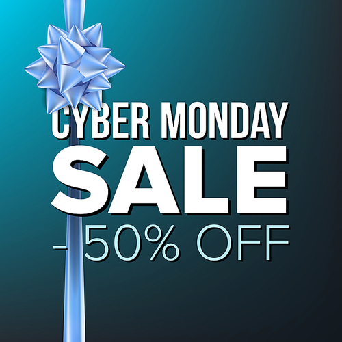 cyber monday sale banner vector. november cyber monday sale poster. marketing advertising design illustration. template design for cyber monday poster, , card, shop discount advertising.
