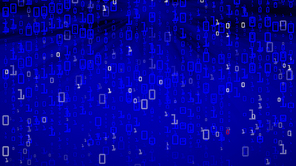 Binary Cyberspace Background. Coding Or Hacker Concept. Matrix Style. Vector