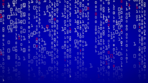 Binary Cyberspace Background. Coding Or Hacker Concept. Matrix Style. Vector