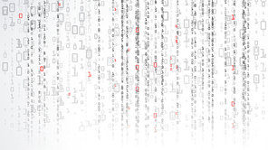 Binary Cyberspace Background. Coding Or Hacker Concept. Matrix Style. Vector