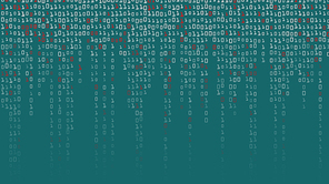 Binary Code Background Vector. High-Tech Matrix Background