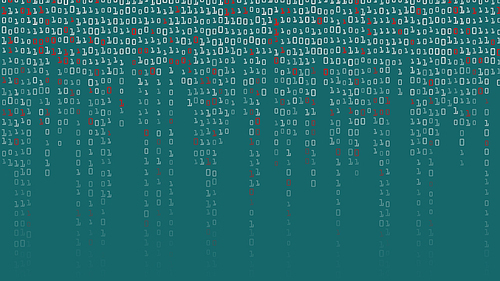 Binary Code Background Vector. High-Tech Matrix Background