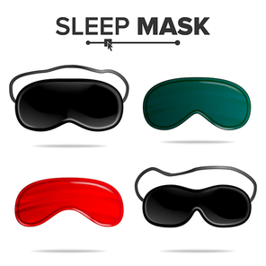 Sleep Mask Vector. Isolated Illustration Of Sleeping Mask Eyes. Help To Sleep Better