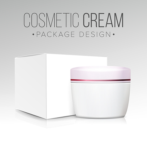 Cosmetic Packaging Design Vector. Paper Or Cardboard Box. Good For Cosmetics Products Design.