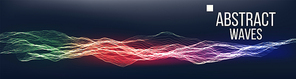 Music Waves Abstract Sound Background Vector. Pont Dance Waveform. Cyber Security. Illustration