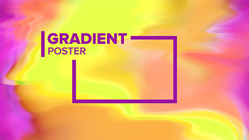 Gradient Fluid Background Vector. Dynamic Layout. Modern Flow. Motion Backdrop. Liquid Design Illustration