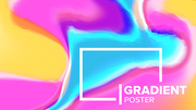 Gradient Fluid Background Vector. Colorful Geometric Shape. Blurred Mixture. Liquid Design Illustration