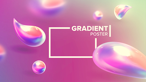 Fluid Abstract Liquid Background Vector. Elements Concept. Dynamic Art. Web Science Brochure. 3D Realistic Illustration