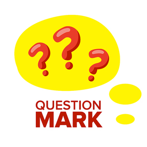 Question Mark Sign Icon Vector. Thinking Concept. Find Idea, Solution. Isolated Cartoon Illustration