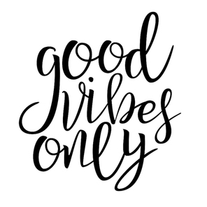 Good Vibes Only Phrase Vector Handwritten Calligraphy. Positive Vibes, Inspirational Message Cursive Inscription. Motivation Slogan, Optimistic Lifestyle Motto. Textile Ink Pen Typography