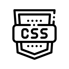 Coding Language CSS System Vector Thin Line Icon. Binary System, Data Encryption Linear Pictogram. Web Style Development, Programming Bug Fixing, HTML, Script Contour Illustration