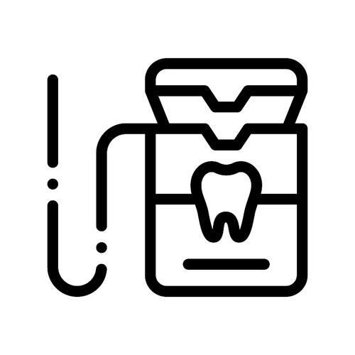 Stomatology Equipment Vector Thin Line Sign Icon. Dentist Cabinet Instrument Tool Equipment And Device Linear Pictogram. Medical Treatment Therapy Dentistry Monochrome Contour Illustration