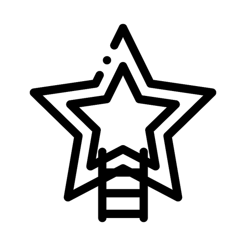 Star Sign Human Talent Icon Vector Thin Line. Contour Illustration