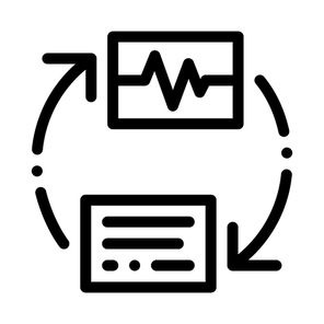 Wireless Diagnostics Voice Control Icon Vector Thin Line. Contour Illustration