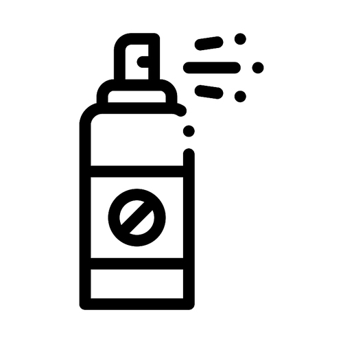 Chemical Aerosol Icon Vector. Outline Chemical Aerosol Sign. Isolated Contour Symbol Illustration