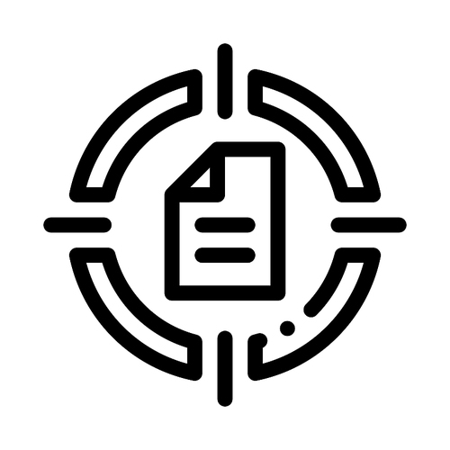 New Goal-New Contract Icon Vector. Outline New Goal-New Contract Sign. Isolated Contour Symbol Illustration