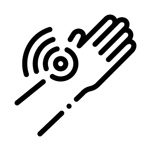 Hand Ache Icon Vector. Outline Hand Ache Sign. Isolated Contour Symbol Illustration