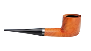 Tobacco Pipe Wooden Smoker Device Side View Vector. Luxury Device Comprises Bowl For Tobacco From Which Thin Hollow Shank Emerges, Ending In Bit. Template Realistic 3d Illustration