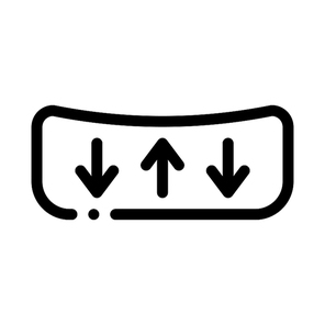 Shock Absorbing Mattress Icon Vector. Outline Shock Absorbing Mattress Sign. Isolated Contour Symbol Illustration