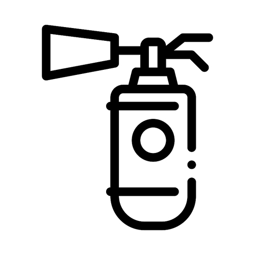 Fire Extinguisher Device Icon Vector. Outline Fire Extinguisher Device Sign. Isolated Contour Symbol Illustration