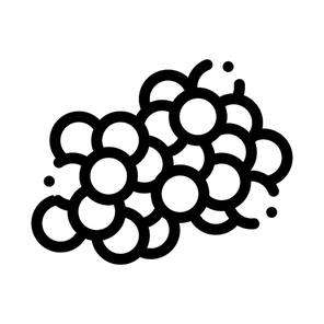 Fresh Caviar Eggs Icon Vector. Outline Fresh Caviar Eggs Sign. Isolated Contour Symbol Illustration