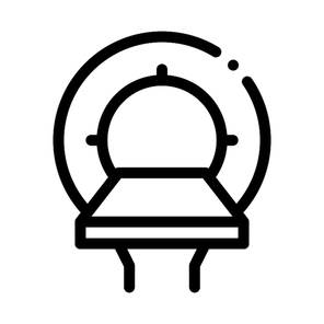 Mri Equipment Icon Vector. Outline Mri Equipment Sign. Isolated Contour Symbol Illustration