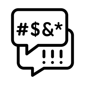 Obscene Language Icon Vector. Outline Obscene Language Sign. Isolated Contour Symbol Illustration