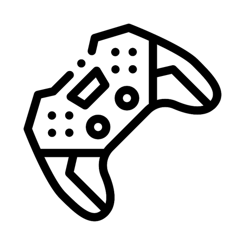 Game Joystick Icon Vector. Outline Game Joystick Sign. Isolated Contour Symbol Illustration