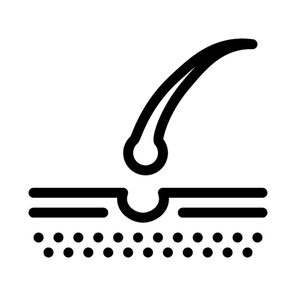 Hair Losing Icon Vector. Outline Hair Losing Sign. Isolated Contour Symbol Illustration