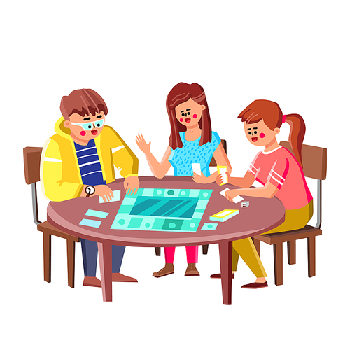 Play Board Games Playing Friends Together Vector. Man And Woman Enjoying Board Games, Gaming Strategy And Card. Characters Funny Playful Time And Friendship Flat Cartoon Illustration