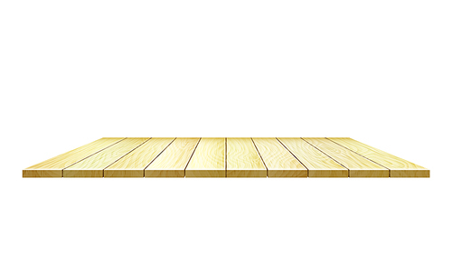 Wooden Stand Floor Surface Of Theater Scene Vector. Wooden Stand Antique Hardwood Interior Or Exterior Detail. Wood Material Flooring, Timber Platform Template Realistic 3d Illustration