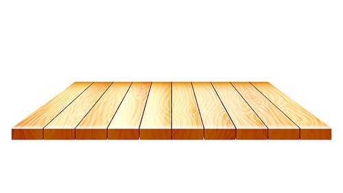 Wooden Material Apartment Parquet Floor Vector. Oak Or Pine Wooden Stand, Natural Timber Plank House Flooring. Rustic Platform Construction Surface Template Realistic 3d Illustration