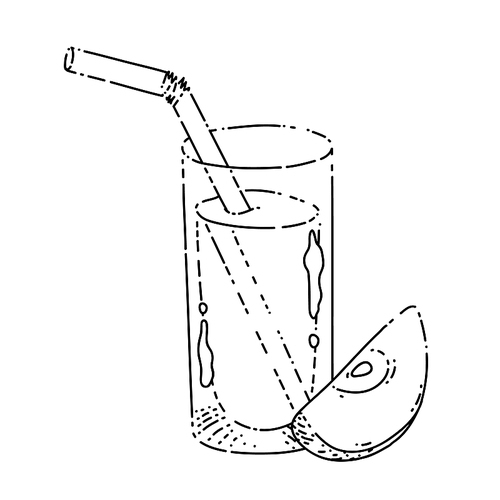 apple juice glass sketch hand drawn vector fresh cider. orange drink. full cup. nectar vintage black line illustration