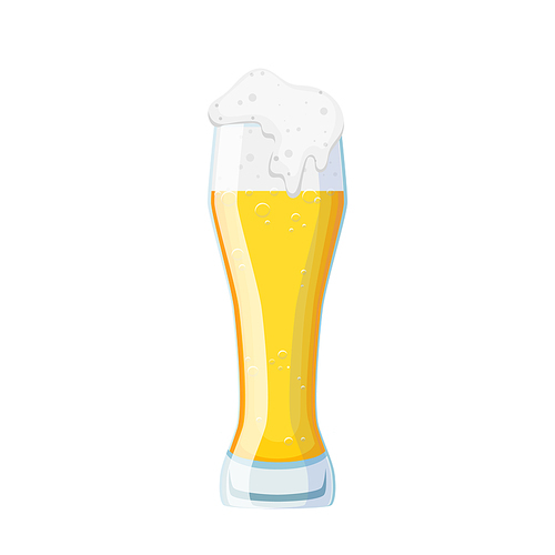 beer cup cartoon vector. glass pint, drink mug, alcohol bar, lager pub foam, draft party beer cup vector illustration