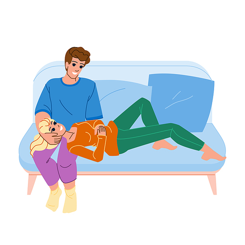 couple relax vector. man woman, happy together, home love, people young, lifestyle sofa, boyfriend girlfriend couple relax character. people flat cartoon illustration