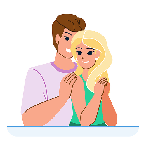 couple romantic vector. love happy, woman young, man people, romance girl, lifestyle relationship, together couple romantic character. people flat cartoon illustration