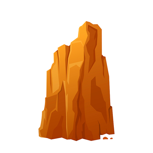 mountain peak cartoon. top hill landscape, rock, range adventure challenge, rocky climbing mountain peak vector illustration