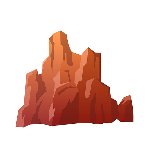 mountain old cartoon. landscape nature, forest valley, adventure climbing, hill explore mountain old vector illustration