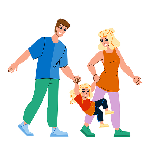 couple kids vector. woman love child, family man, mother young, together smiling, hom fun, father cheerful, living room, parents couple kids character. people flat cartoon illustration