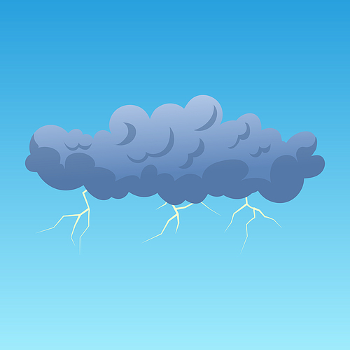 storm cloud cartoon vector dark cloud, dramatic weather, stormy rain, black thunderstorm flat cartoon color illustration