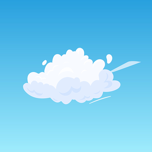 fog cloud cartoon vector smoke effect, dust sky, fluffy air wind flat cartoon color illustration