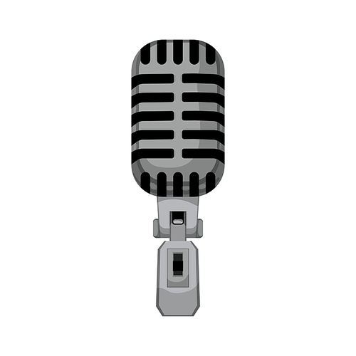 radio mic microphone music cartoon. radio mic microphone music sign. isolated symbol vector illustration